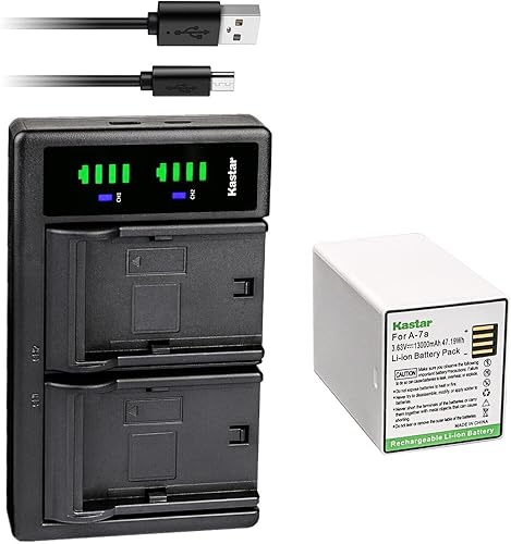 Kastar Paquete de 1 batería y cargador USB LTD2 compatible con cámara Arlo Pro 3 XL VMC4040P, cámara de reflector Pro 3 VMA5410 VMA5410-10000S,