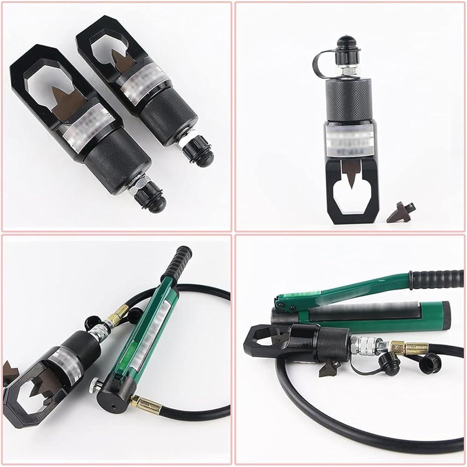 Nut Breaker Cutter Split Type with Hand Pump, Split Type Design, with Large/Small Blade and Hand Pump, Effective Tool for Easy Nut Removal (F41)