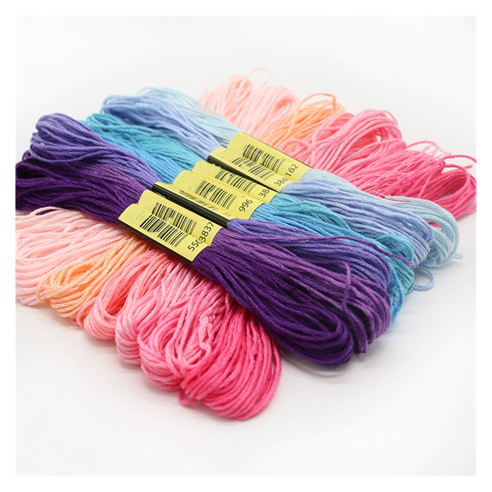 Fili da Ricamo 50/20/200/447Colors Ricamo Ricamo FAI DA TE Linea di seta Branch Fili Fili Filettatura Floss Floss Skein Stitch Thread Filettatura Strumenti per cucire ( Color : 150 random color )