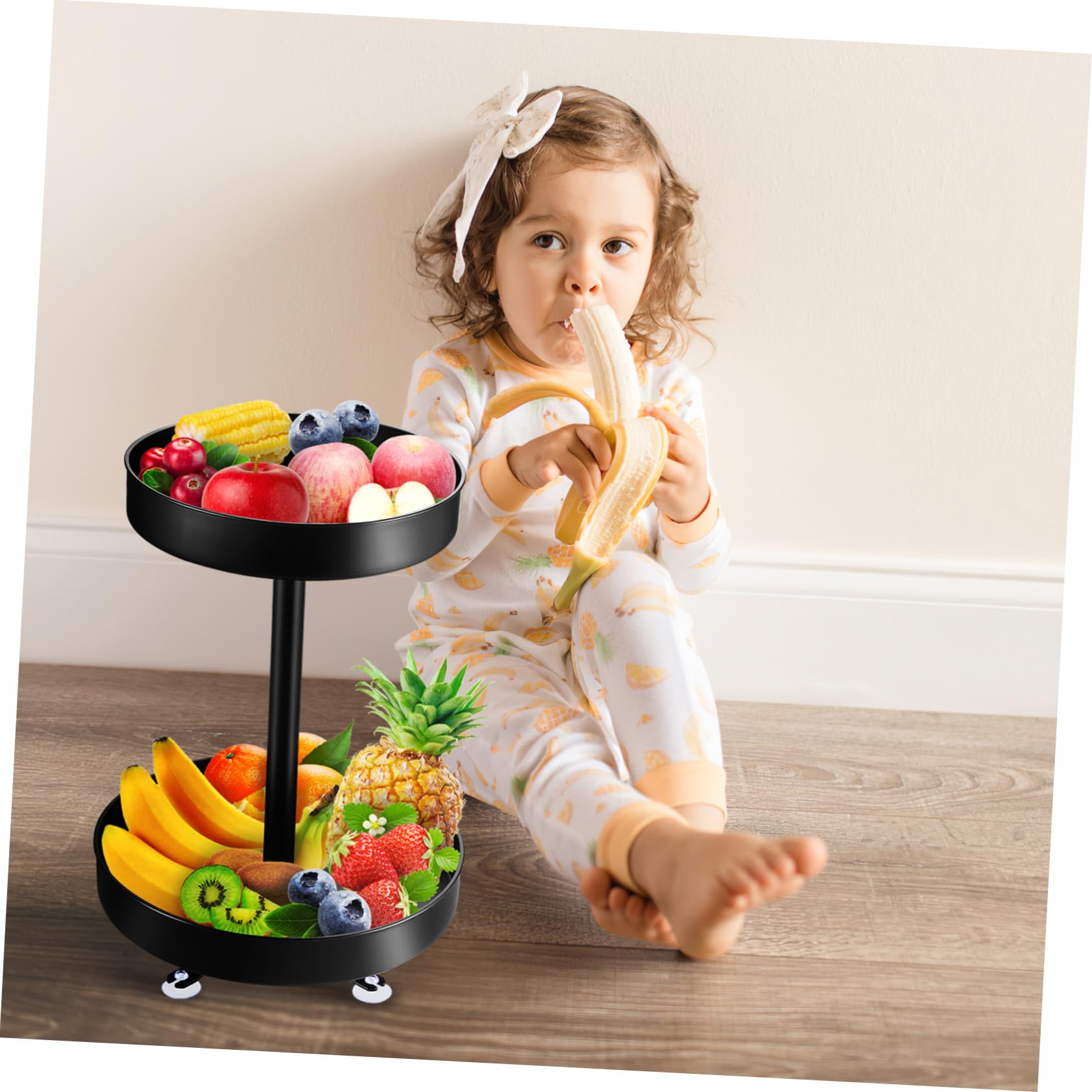 BESTYASH Organizador Giratorio de Condimentos Plato Giratorio, Estante para Almacenar Salsas en Cocina, Plástico y Acero Inoxidable, Diseño Simple y Resistente