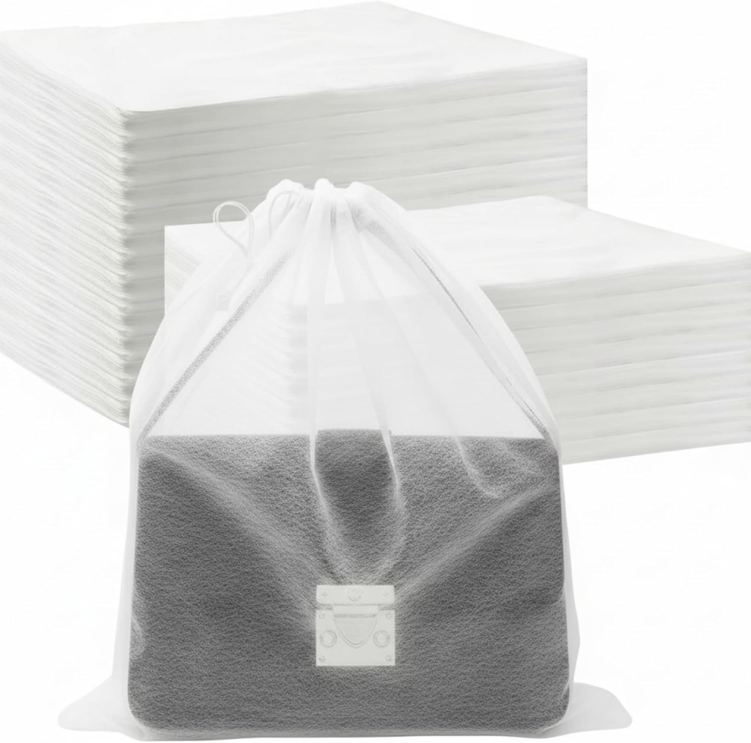 Berlune 300 Pcs Dust Bags for Handbags 19.7 x 23.7 inches Non Woven