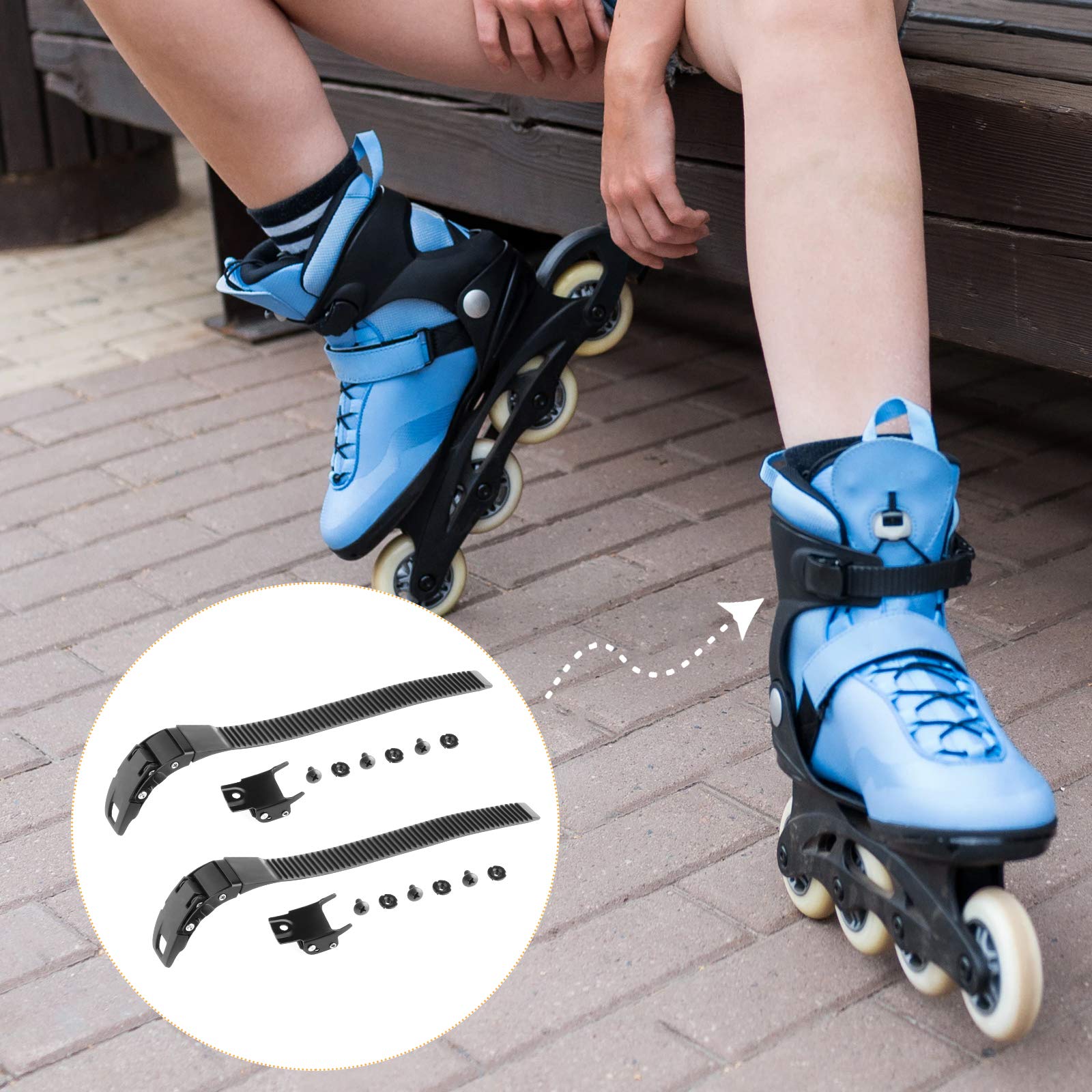 Homyl Set Sangle Inline Roller Skates Remplacement Shoes Energy Avec Vis + Boucle