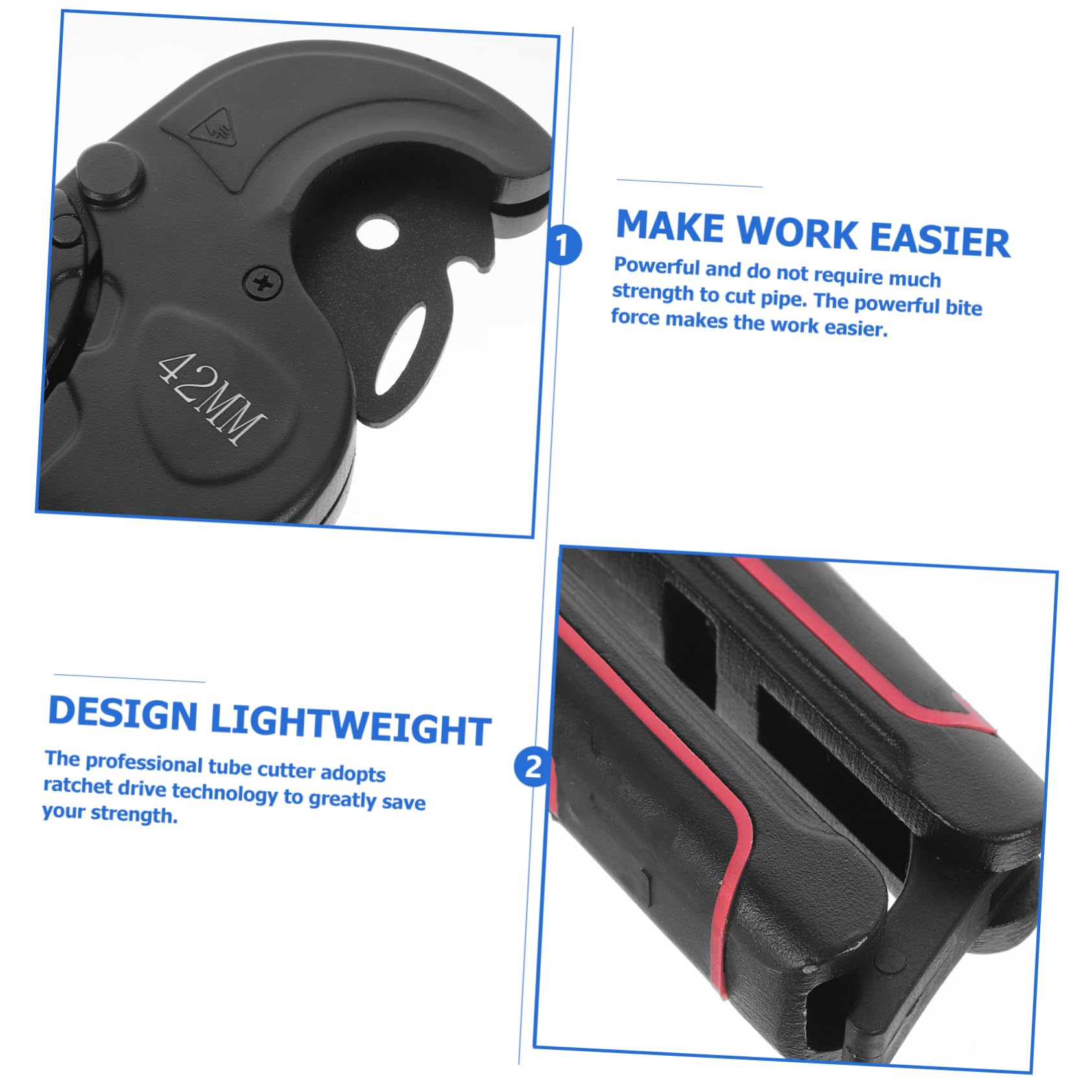 DOITOOL Cortatubos Profesional para Tubos Pvc, Tijeras de Corte Acero Inoxidable y Aleación de Aluminio, Uso Manual en Fontanería