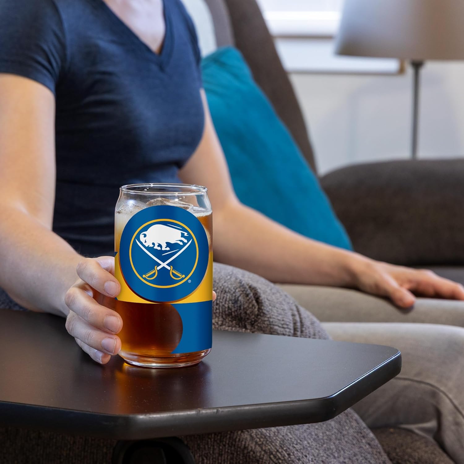 Rico Industries NHL Hockey Standard 16-oz Can Shaped Glass - Image 3