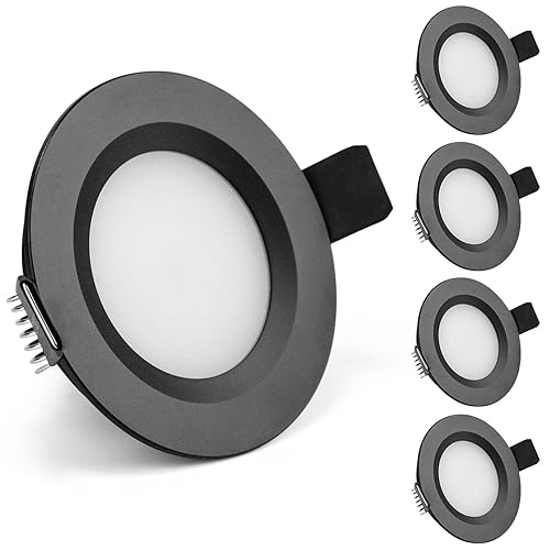 Gr4tec LED Einbaustrahler 12V Flach, 4 x Spot LED Dimmbar