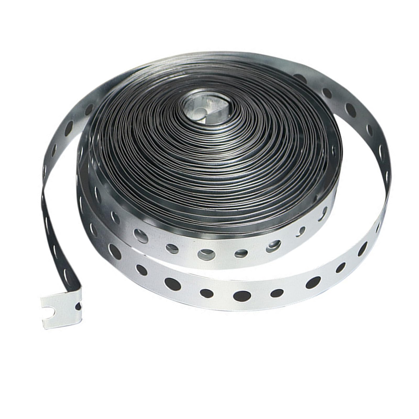 Galvanized Iron Strap Roll with Slots Sheet Metal Processing Fixing Heavy Duty Galvanized Steel Strap for Household Pipe Hanging