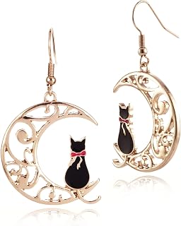 Cute Anime Cartoon Sailor Moon Animal Cat Moon Earrings Gift For Girls Women Jewelry