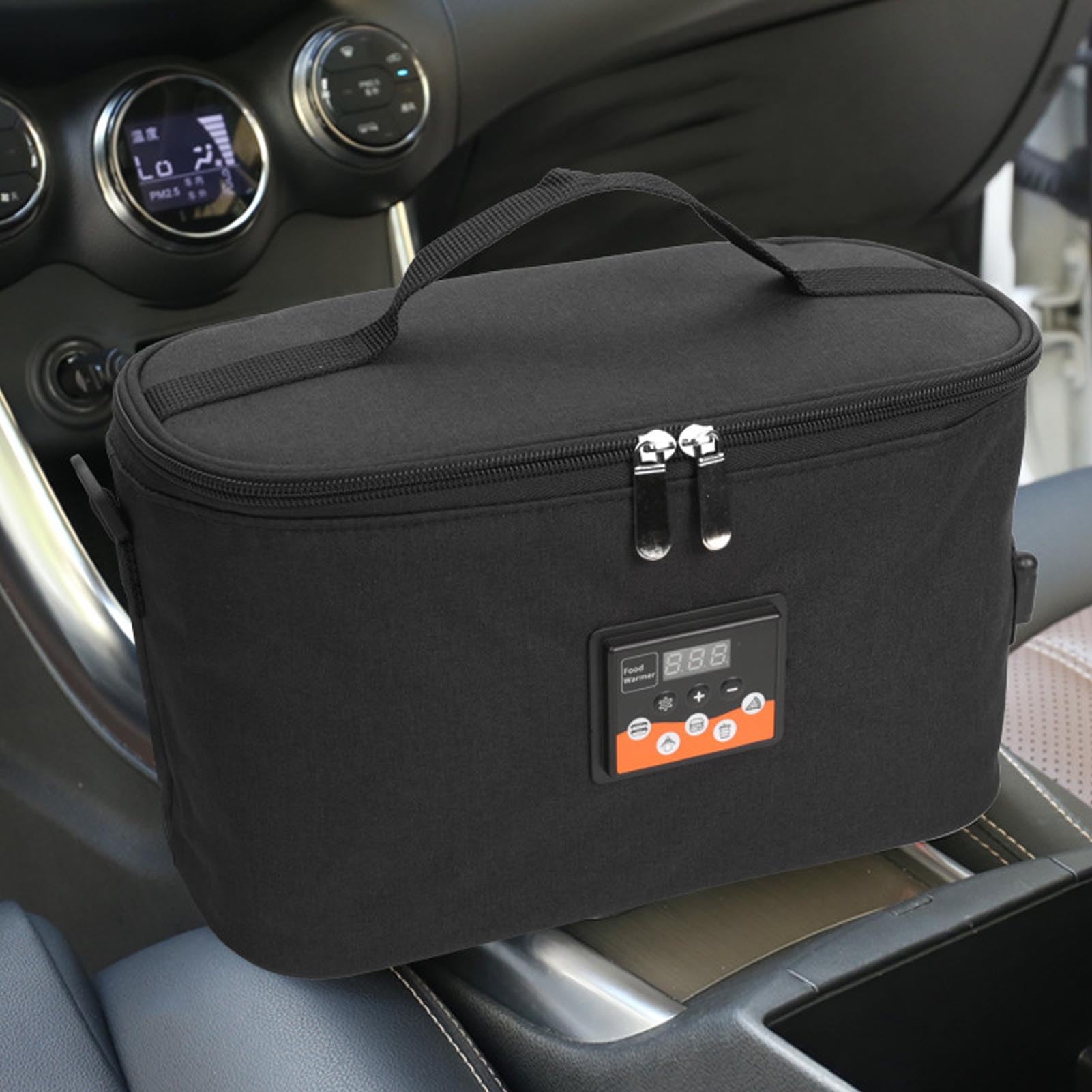 Asixxsix Calientabiberones Portátil para Coche, Calentador de Leche Regulable en Temperatura, Calientabiberones con Pantalla Digital para el Viaje del Bebé Esencial