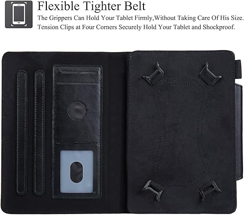 Miniatura 6 de Funda universal para tablet de 7.0 pulgadas, soporte delgado con ranuras para tarjetas para Samsung Galaxy Tab 7.0, Kindle Paperwhite 6.8, Kindle