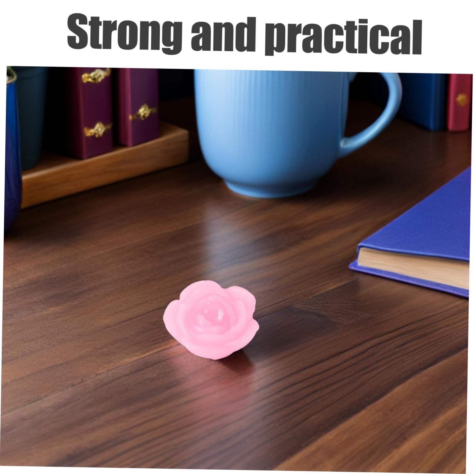 LABRIMP 15piezas Velas Flotantes De Rosa Forma De Flor Velas De Paraffin Decorativas Para Bodas Fiestas y Banquetes Rosa Aromáticas y Románticas