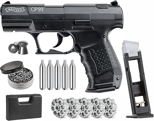 Umarex Walther CP99 Pistola de pellets calibre .177 con paquete Wearable4U (puede variar) disponible en Yaxa Colombia