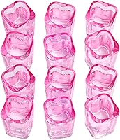 Vista 7 de Valeys Vasos de chupito de 2 oz de base pesada, juegos de 6/Vasos de tequila en forma de corazón transparentes/Vaso de chupito cuadrado/Vaso