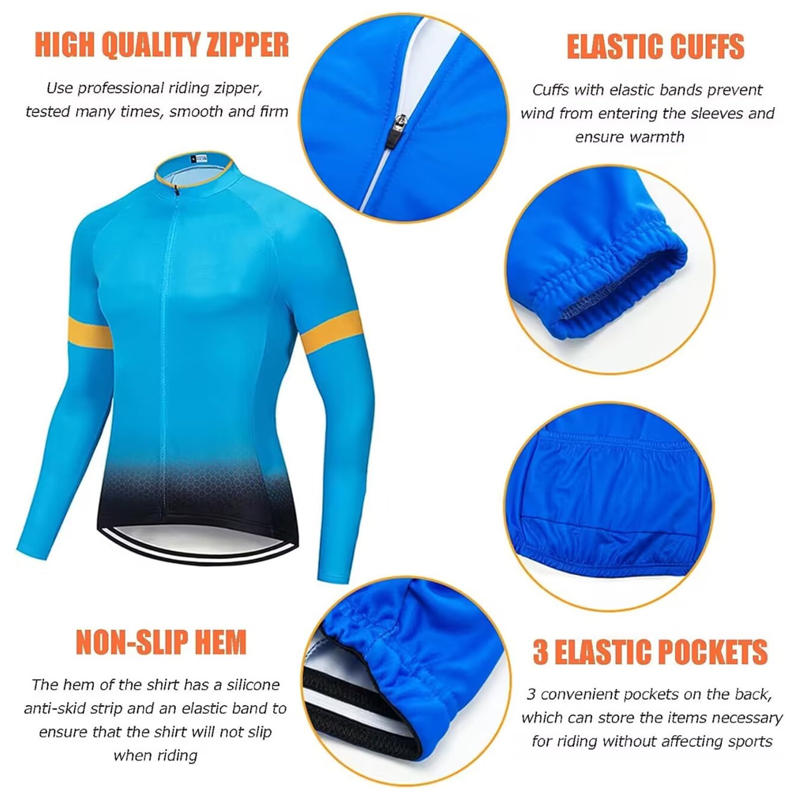 Maglia Ciclismo in Pile Uomo Lunghe per Abbigliamento Ciclismo Invernale Maniche Lunghe per Bici da Corsa-per autunno e inverno 2025
