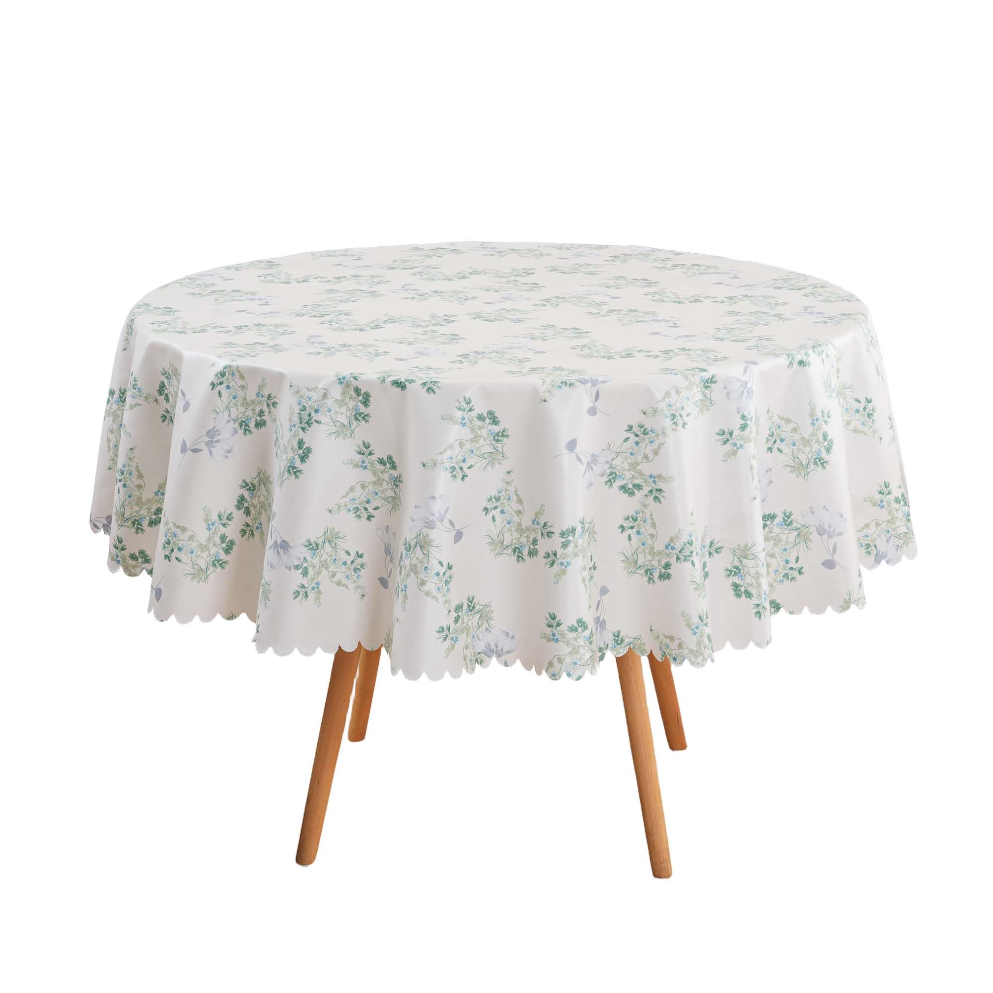 Nappe ronde en PVC antitache pour en finir avec les corvées de nettoyage