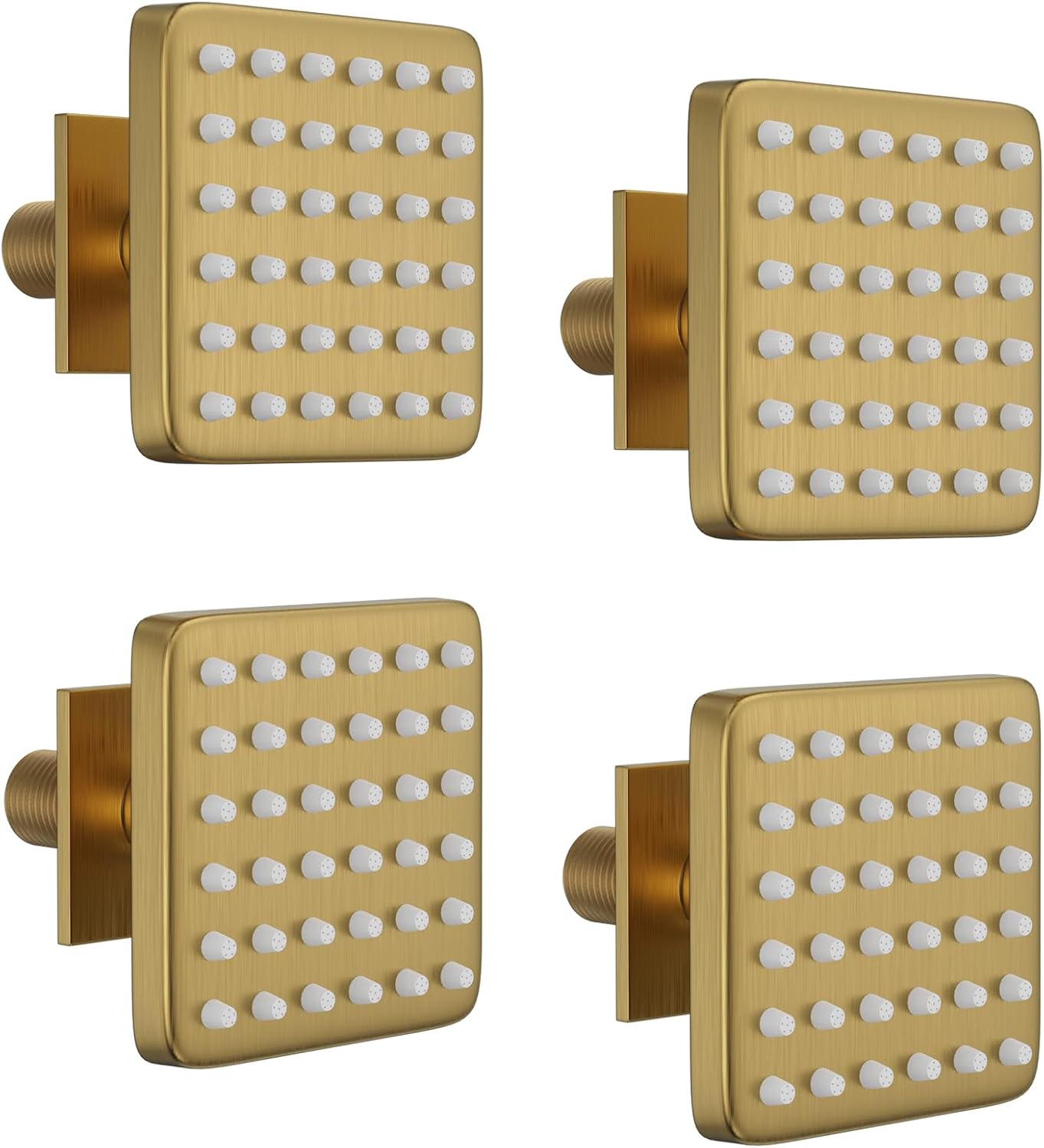 STARBATH Shower Body Spray Jets, 3 inch Square Solid Brass Shower Body