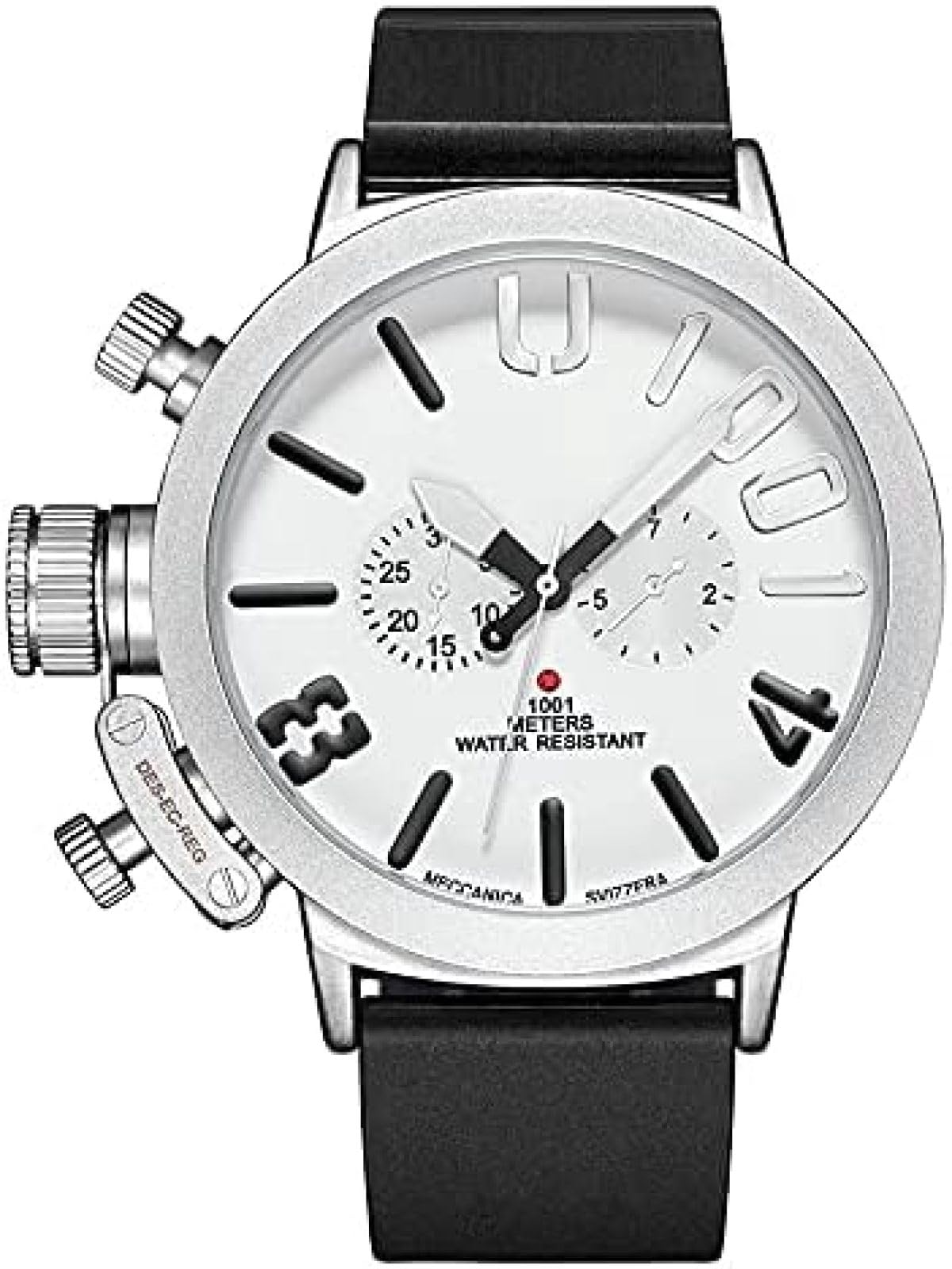 Orologi Da Uomo Meccanici Automatici Con Cinturino In Silicone丨3ATM Sport All'aria Aperta Impermeabili Classico Luminoso Multifunzionale Orologio Da Polso Casual Da Lavoro Cronografo Analogico Mil