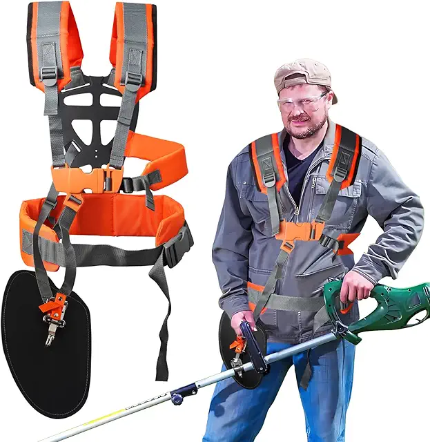 Universal Brushcutter Shoulder Strap - Sele för Röjsåg - Adjustable & Padded
