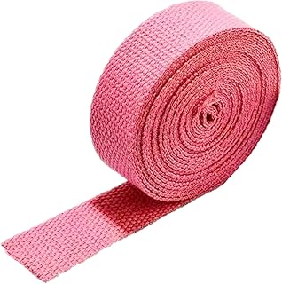 Correas de cincha de algodón de 20 mm 25 mm 38 mm 50 mm para Bolsos Costura, 10 Yardas, más de 23 Colores, Grosor de 1,3 mm