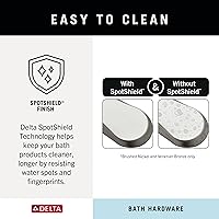 Vista 10 de Delta Nicoli (1 paquete) 18'' con extensor de 6'' Toallero para baño SpotShield Níquel cepillado Extensible 18-24'' Barra de toalla para baño