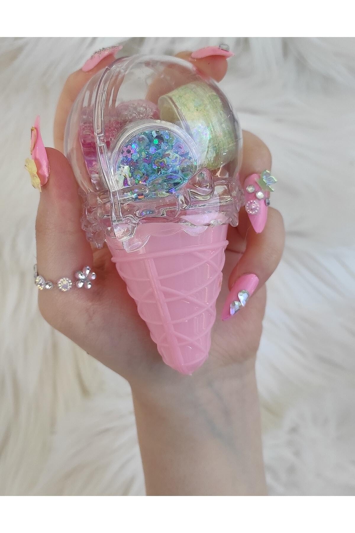 Hb Tasarım Glitter Far Simli Muhteşem 4 Lü Set-Ice Cream Set Parlak Glitter, serashinegozfarı64