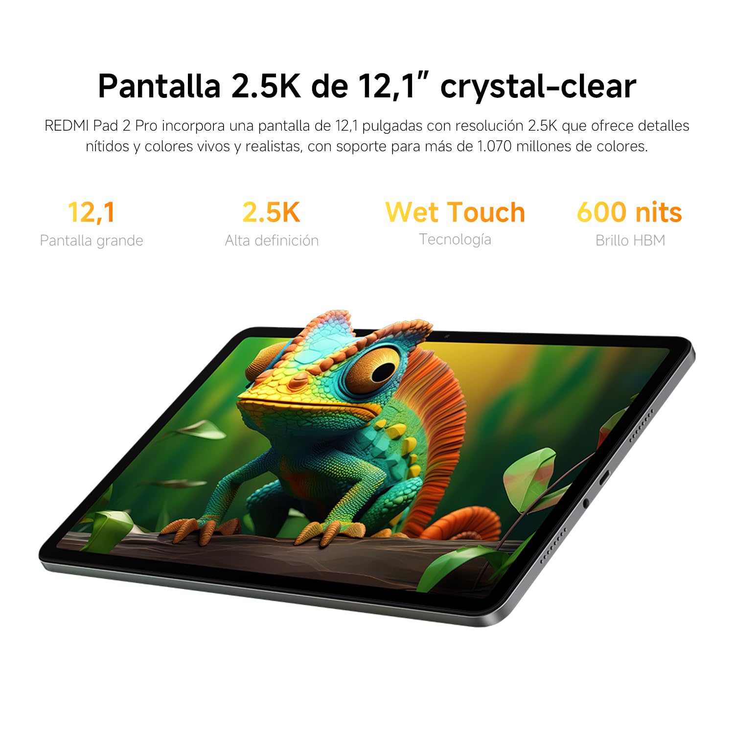 Xiaomi Redmi Pad 2 Pro Tablet 12.1" 2.5K 6GB RAM 128GB ROM WiFi 6 Gris