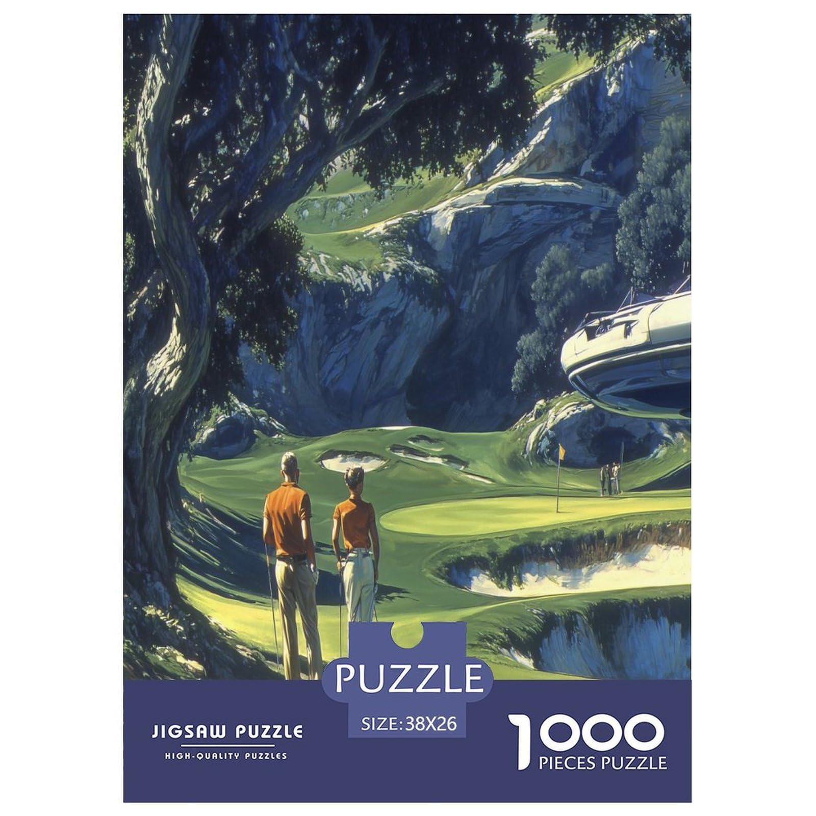 Golf 1000 Piece Jigsaws for Adults Educational Games Beautiful Home Decoration Art Colorful DIY Craft 38x26cm/1000pcs