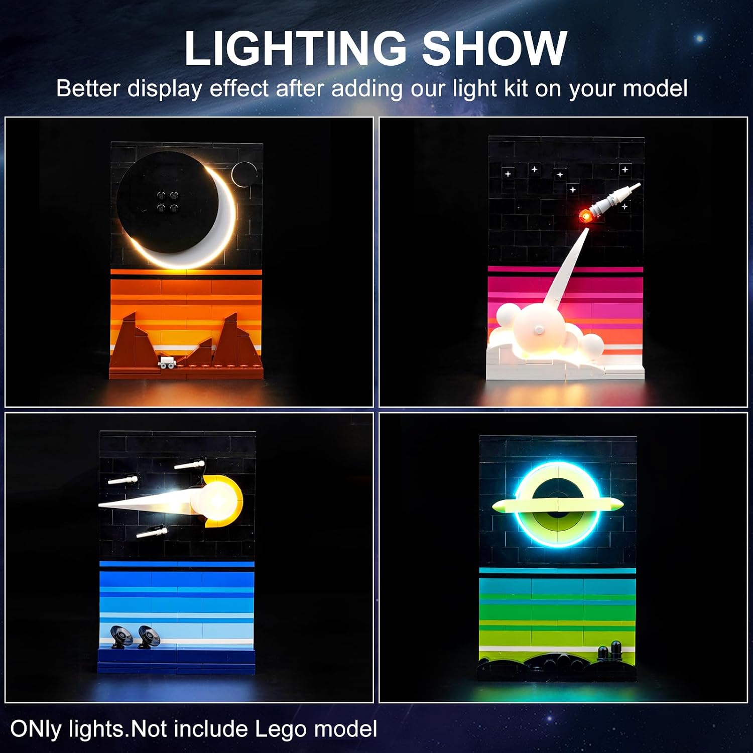 LED Light Kit for Lego Tales of The Space Age 21340, Compatible with Lego 21340, Lighting Your Toy for Tales of The Space Age - Without Model (Classic Version)