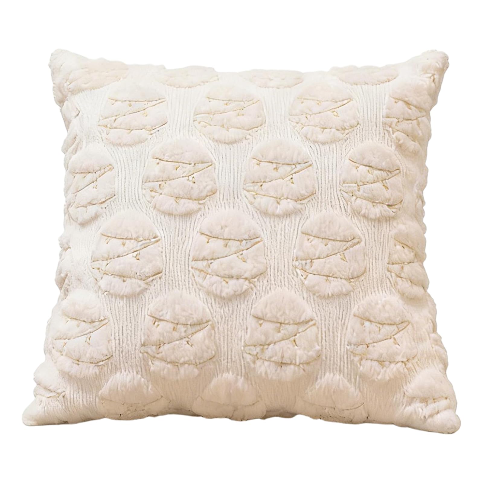Cushion Covers Knitted Textured 3D Bunny Embroidery Decorative Throw Pillow Covers For Easter Decorations Sofa Couch Bed Home Living Room Decor