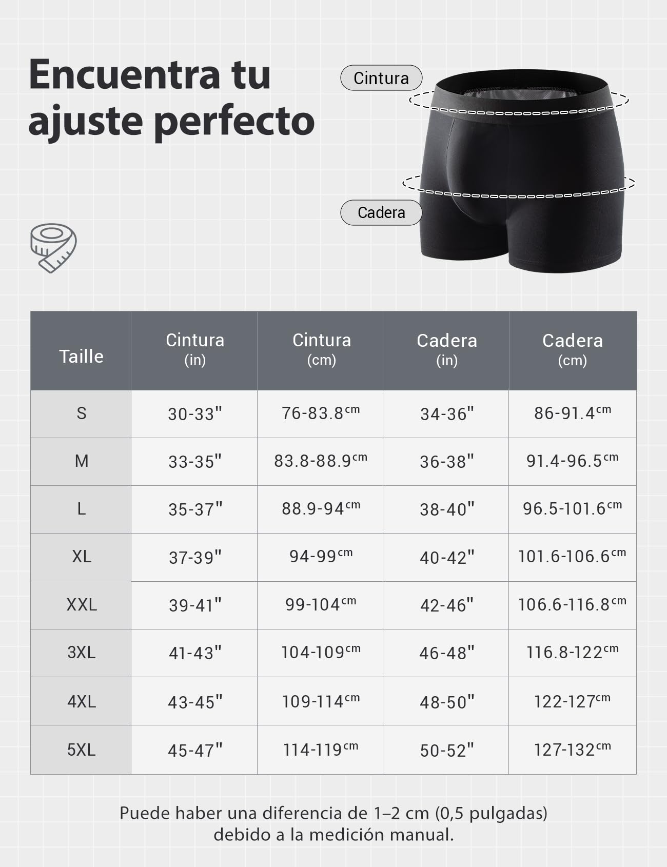 Carer Pack de 2 Boxers para Incontinencia Hombre 250 ml Absorción Algodón Suave Transpirable Antifugas Lavables Reutilizables Calzoncillos Negro Talla 3XL