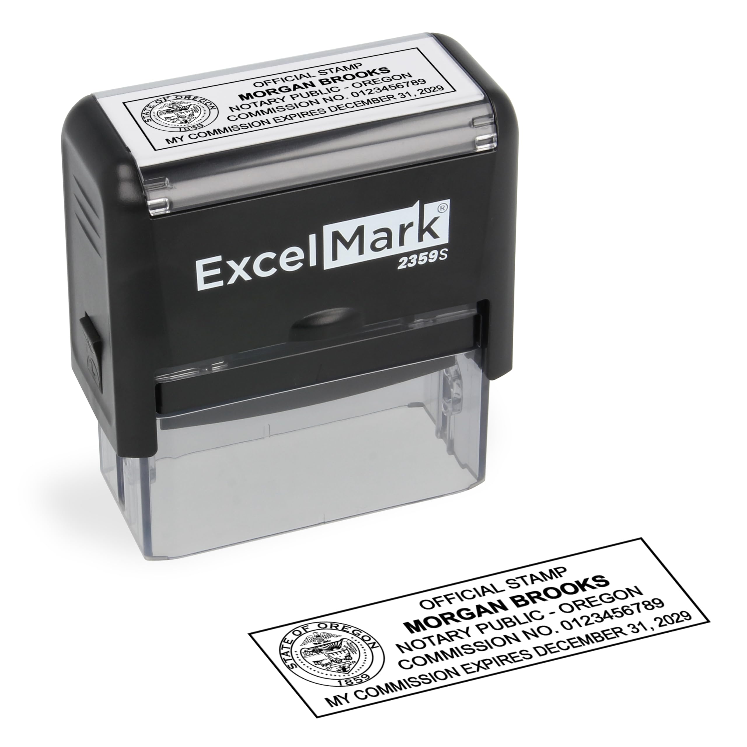 ExcelMark Notary Stamp for All 50 States - Official State Seal - Oregon