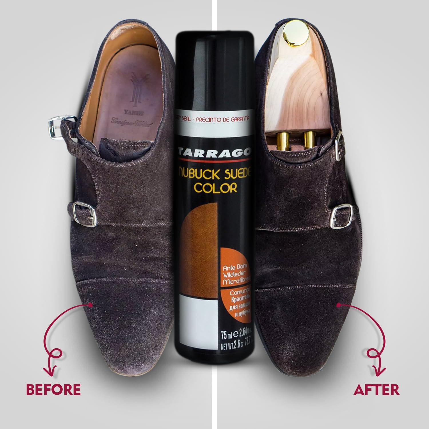 Tarrago Nubuck & Suede Color Restorer - Restores Faded Suede for Sneakers, Shoes, Boots, Jackets, Purses, & More- Suede Color Renew with Applicator- 2.5oz - Image 7