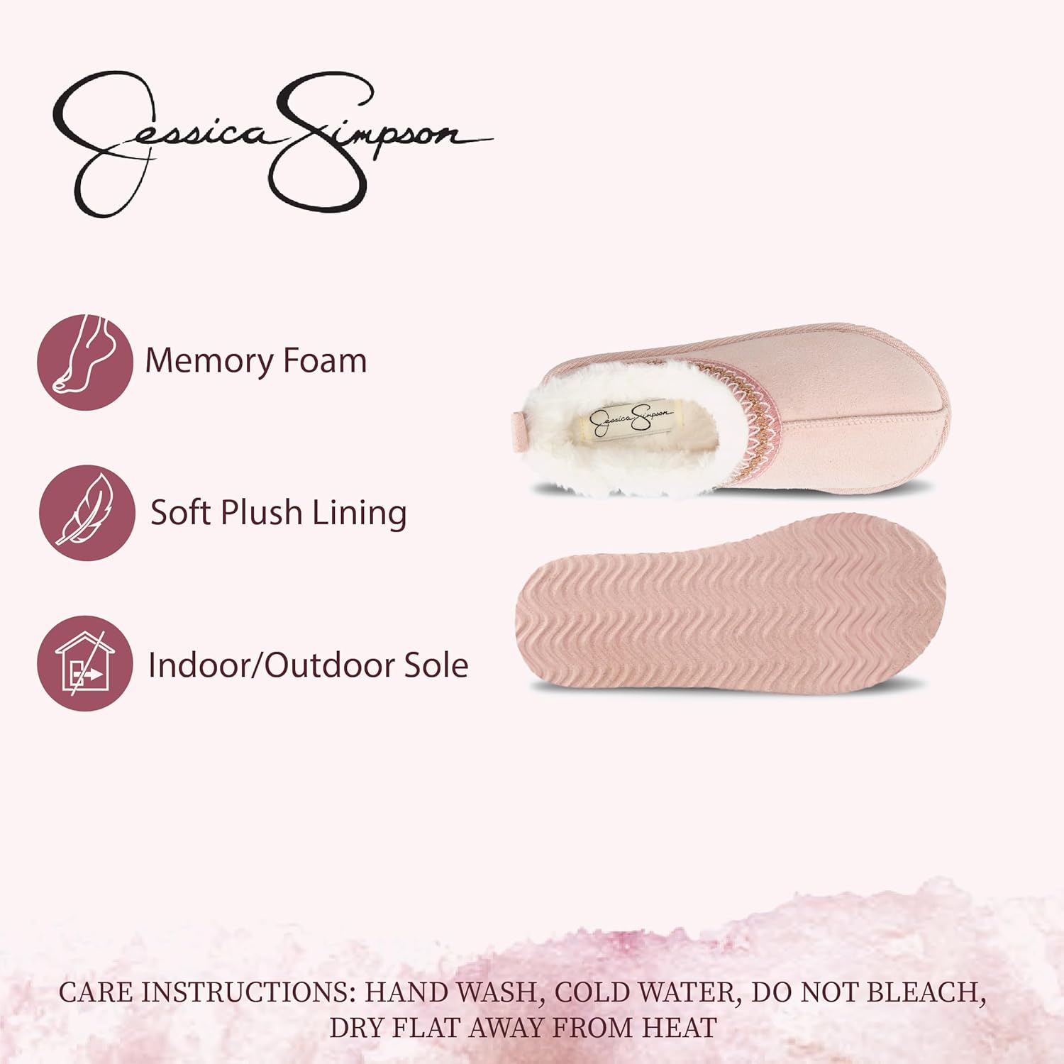 Jessica Simpson girls Slip-on Clog 1" Platform Slipper, Memory Foam, Indoor/Outdoor Sole
