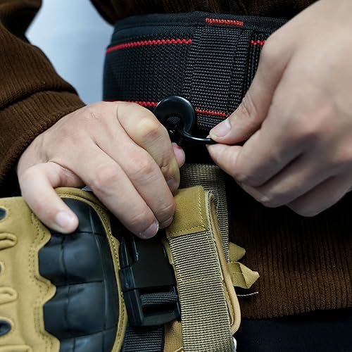 Miniatura 9 de MELOTOUGH Correas de guantes de bombero, soporte para guantes de trabajo con cinta reflectante, clips para guantes de acceso rápido para bomberos