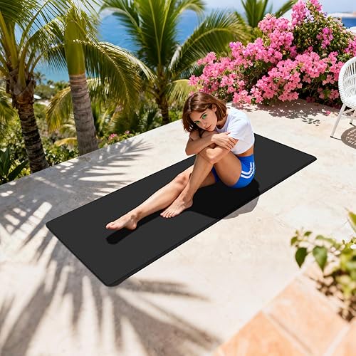 Miniatura 3 de Alfombrilla de yoga gruesa  Almohadilla de ejercicio antideslizante, tapete de entrenamiento para gimnasio en casa  Entrenamiento absorbente de