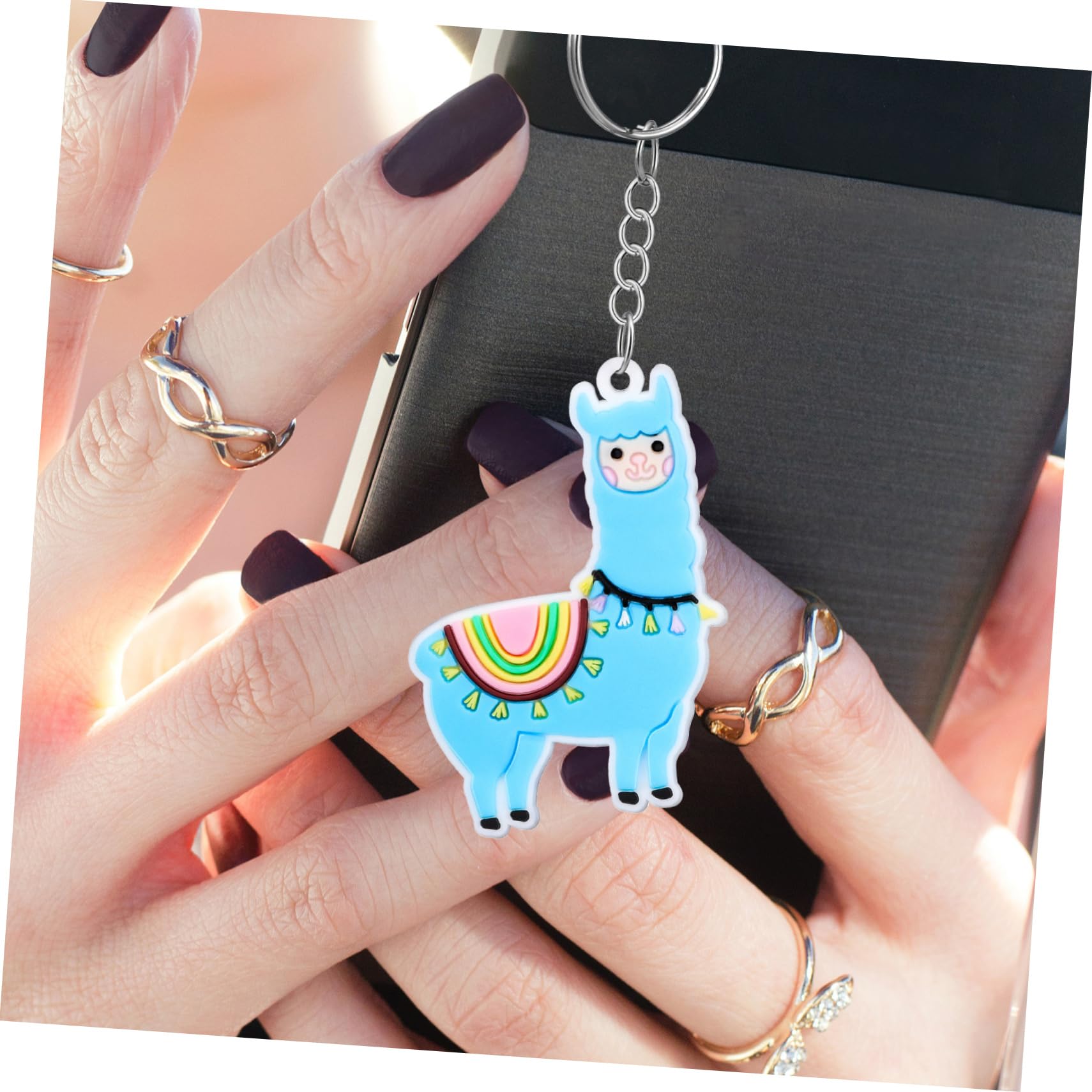 ベビーアルパカ　ぬいぐるみキーチャーム　2点セット ベビーアルパカ ぬいぐるみキーチャーム 2点セット apky006.jpg