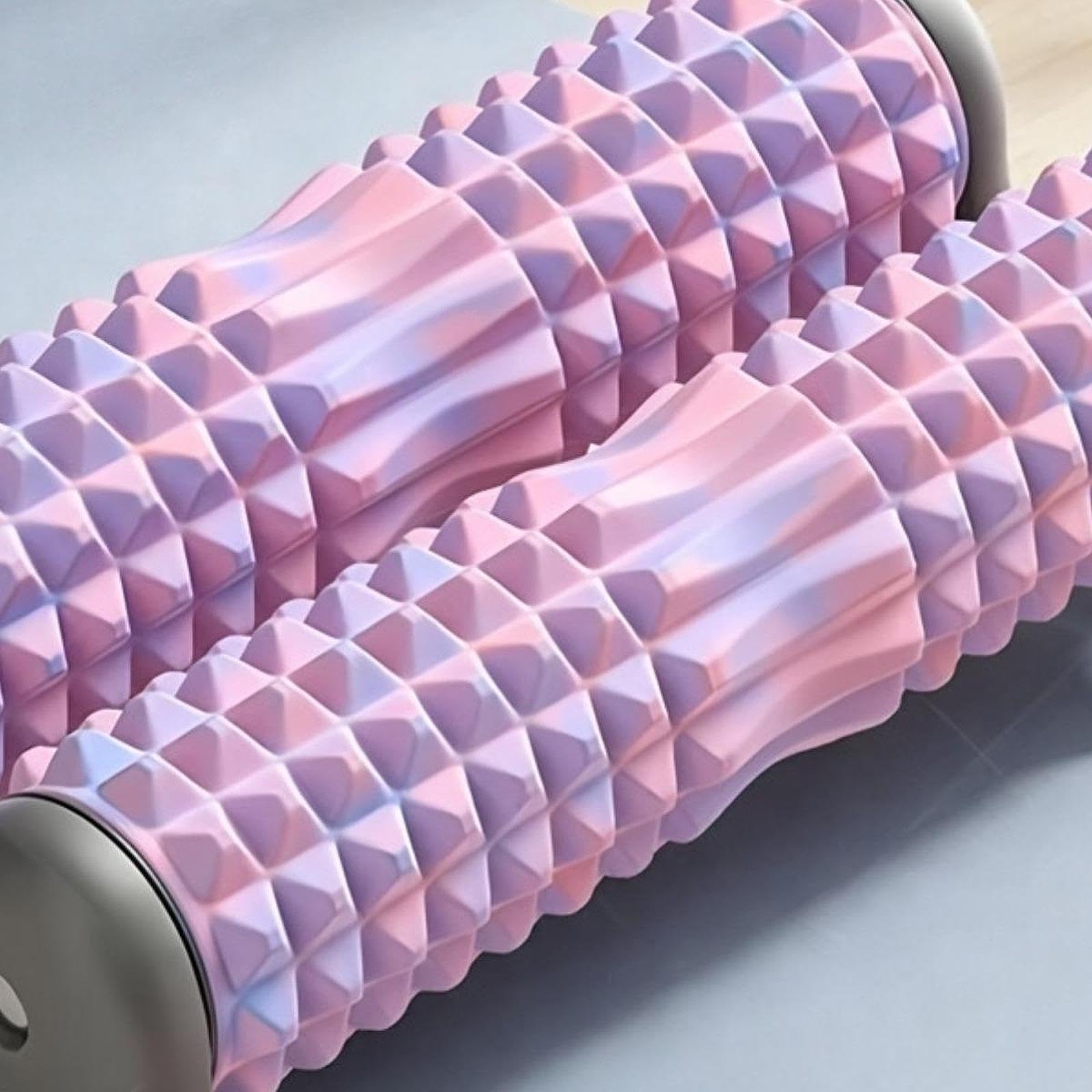 Rodillo de Fitness Pilates Column Foam Roller para Masaje Muscular Profundo Y Entrenamiento del Equilibrio Corporal con Material EVA Sólido, Vistoso