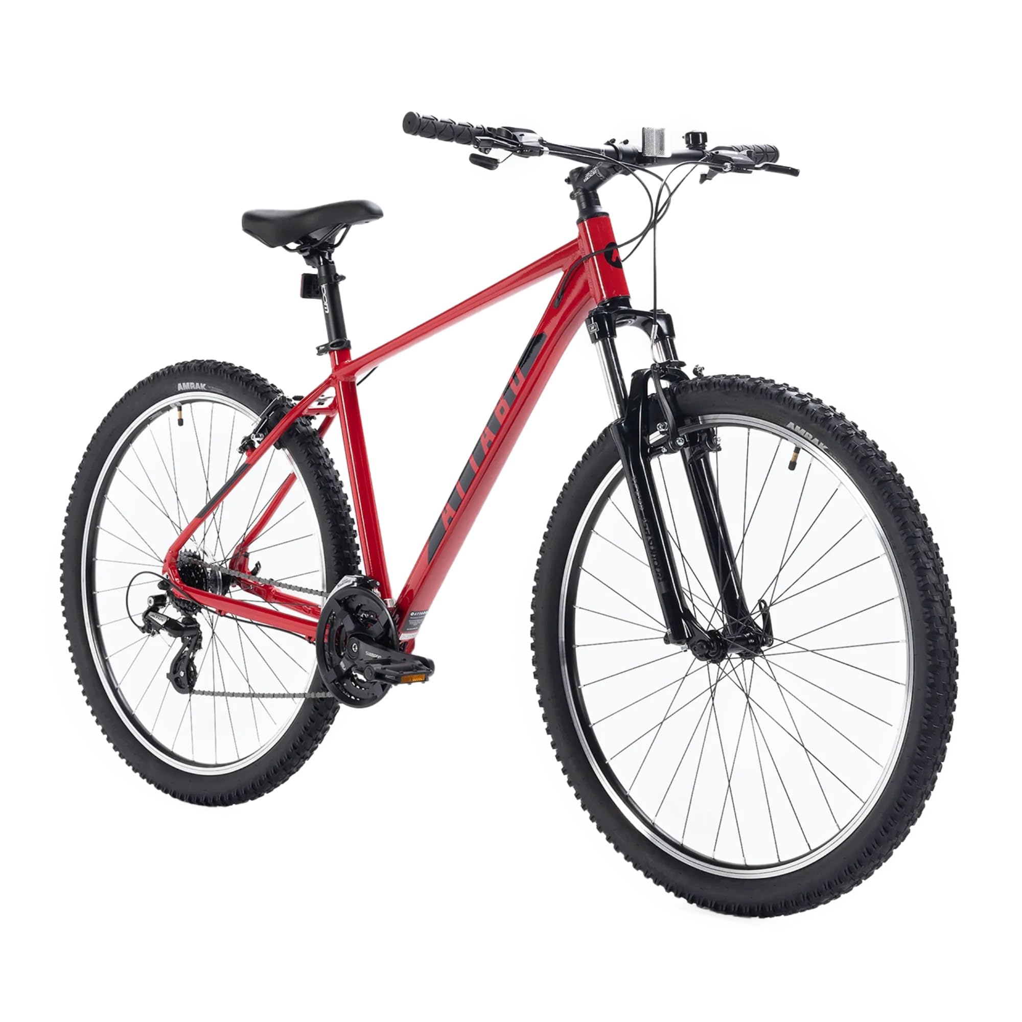 ATTABO Bicicleta para Hombre Alpe 1.0 con Marco de Aluminio de 17 – 21 Pulgadas, Manillar ergonómico, Freno en V, Azul, Bicicleta de montaña con Ruedas de 29 Pulgadas con Accesorios, sillín Ajustable