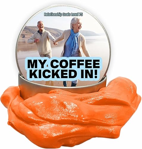 Miniatura 7 de My Coffee Kicked in Stress Putty - Juguete antiestrés para adultos para bebedores de café, regalos de broma para amantes de la cafeína, regalos