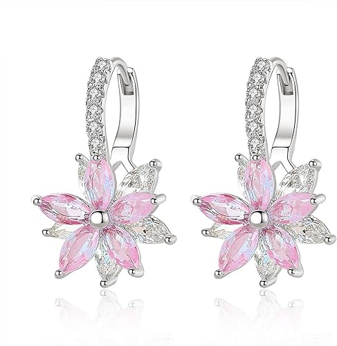 Vista 12 de OUXi Aretes de plata de ley 925 para mujer, hipoalergénicos con orejas sensibles