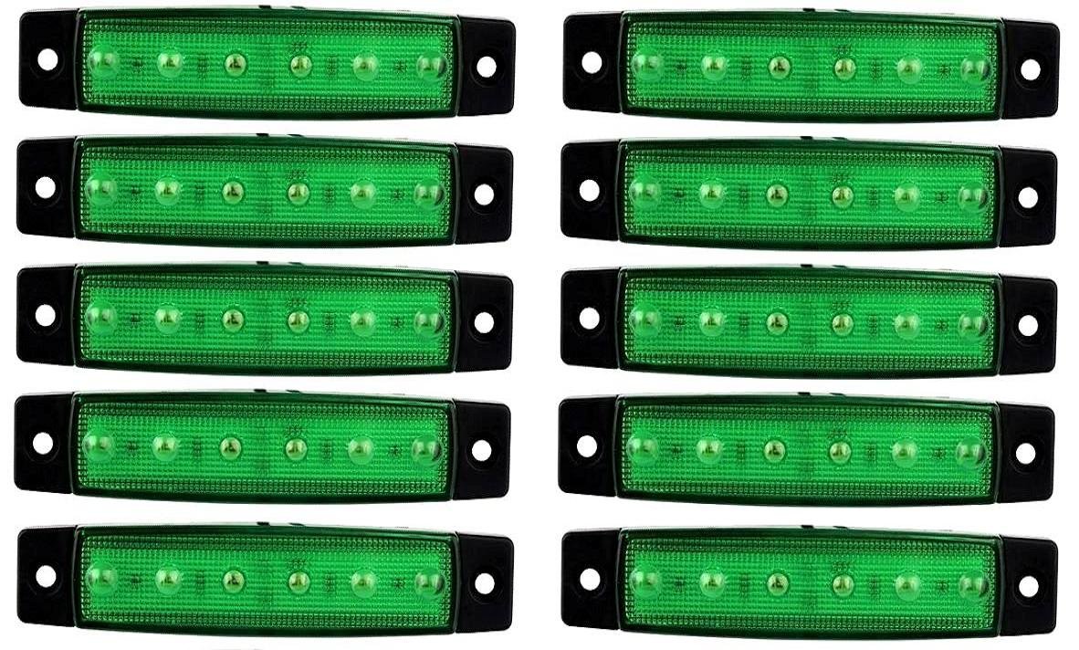 10x 24V LED Rosso Lato Posteriore Indicatore Luci Rimorchio - Foto 4