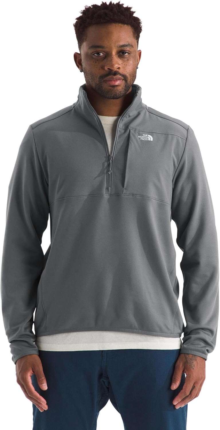 THE NORTH FACE Men's TNF Performance Fleece 1/4 Zip Jacket | Lightweight Pullover With Secure Zip Chest Pocket