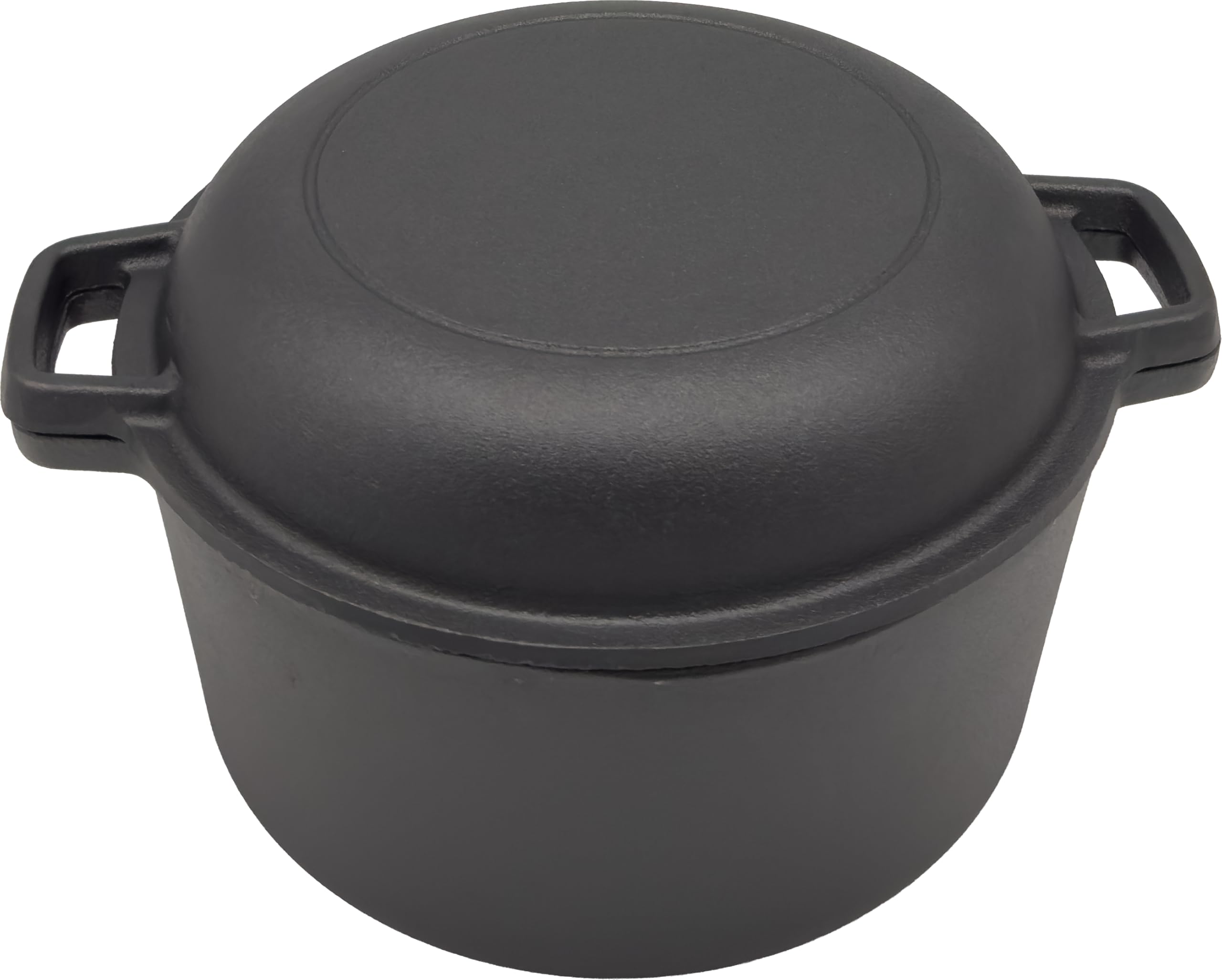 Homira Gusseisentopf 26 cm – Brotbackform & Pfanne in einem, Induktionsgeeignet Brotbacktopf, Brotbacken