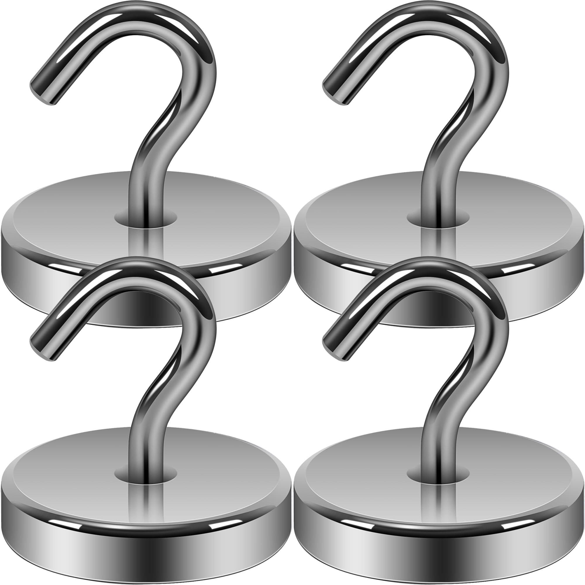 Photo 1 of Neosmuk Magnetic Hooks for Cruise Cabins,170lb Heavy Duty,Gunmetal,4 Pack