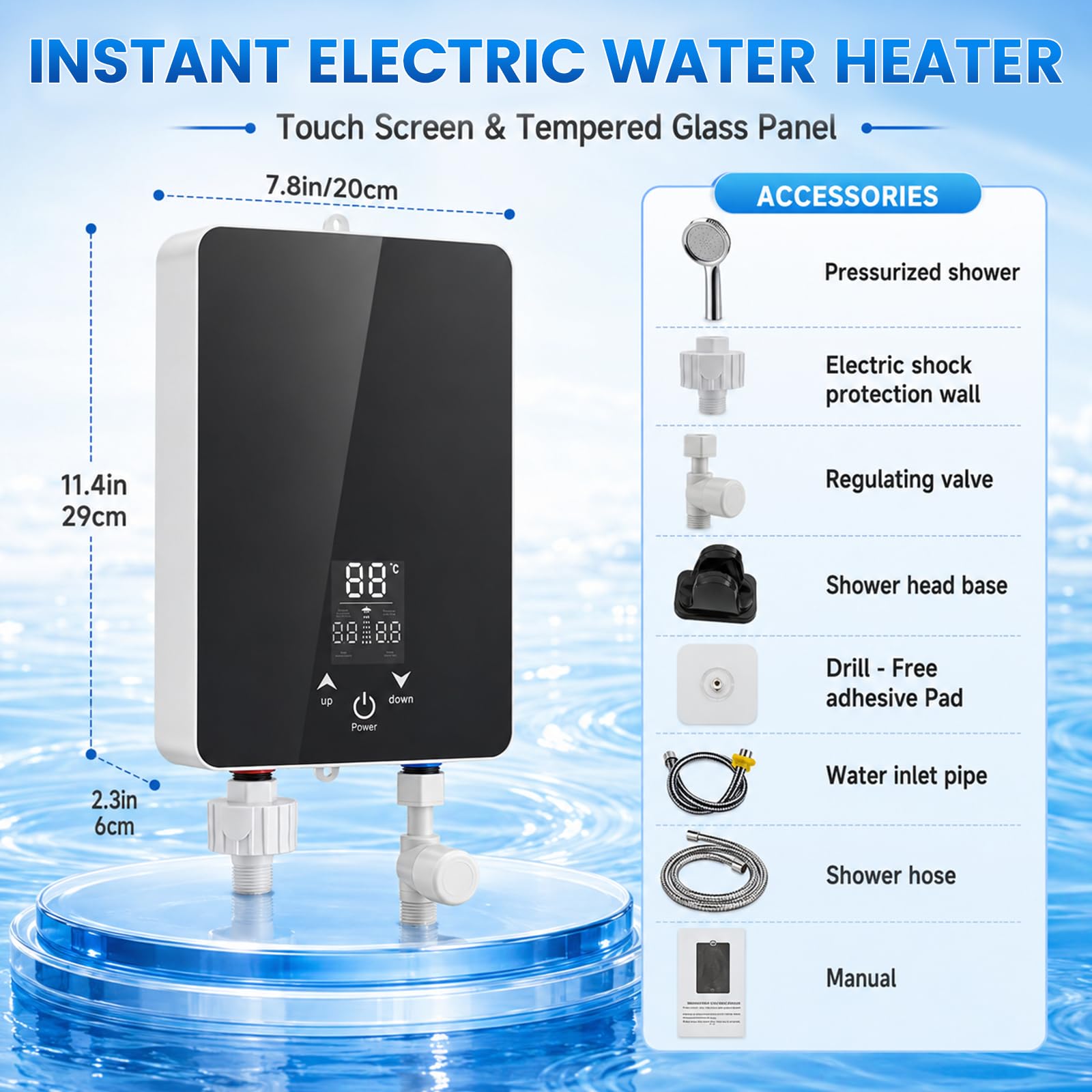 Chauffe-eau électrique 5500 W 220 V
