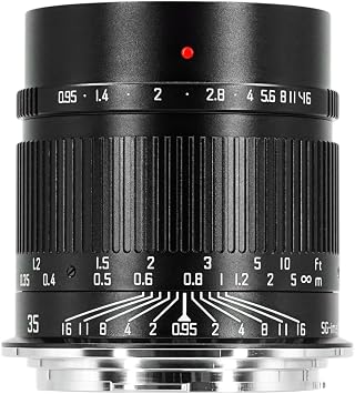 35mm F0.95 APS-C Compatible RF Mount Large Aperture Prime Standard Lens MF Manual Focus for Portrait Video Shooting Black Included Domestic Genuine Product