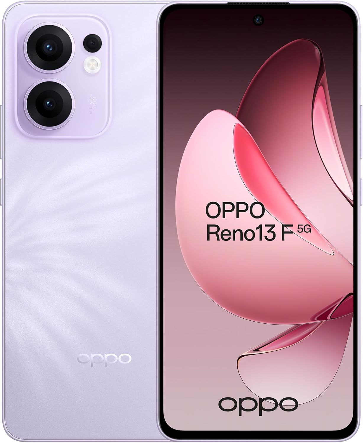 OPPO Reno13 F Dual-SIM 256GB ROM + 8GB RAM (GSM Only | No CDMA) Factory Unlocked 5G Smartphone (Plume Purple) - International Version