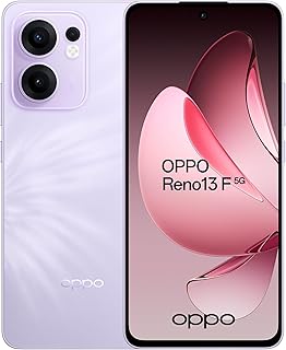 Oppo Reno 13 F 5G, Smartphone Android avec IA, 8 Go RAM + 256 Go, Déverrouillé, Plume Purple