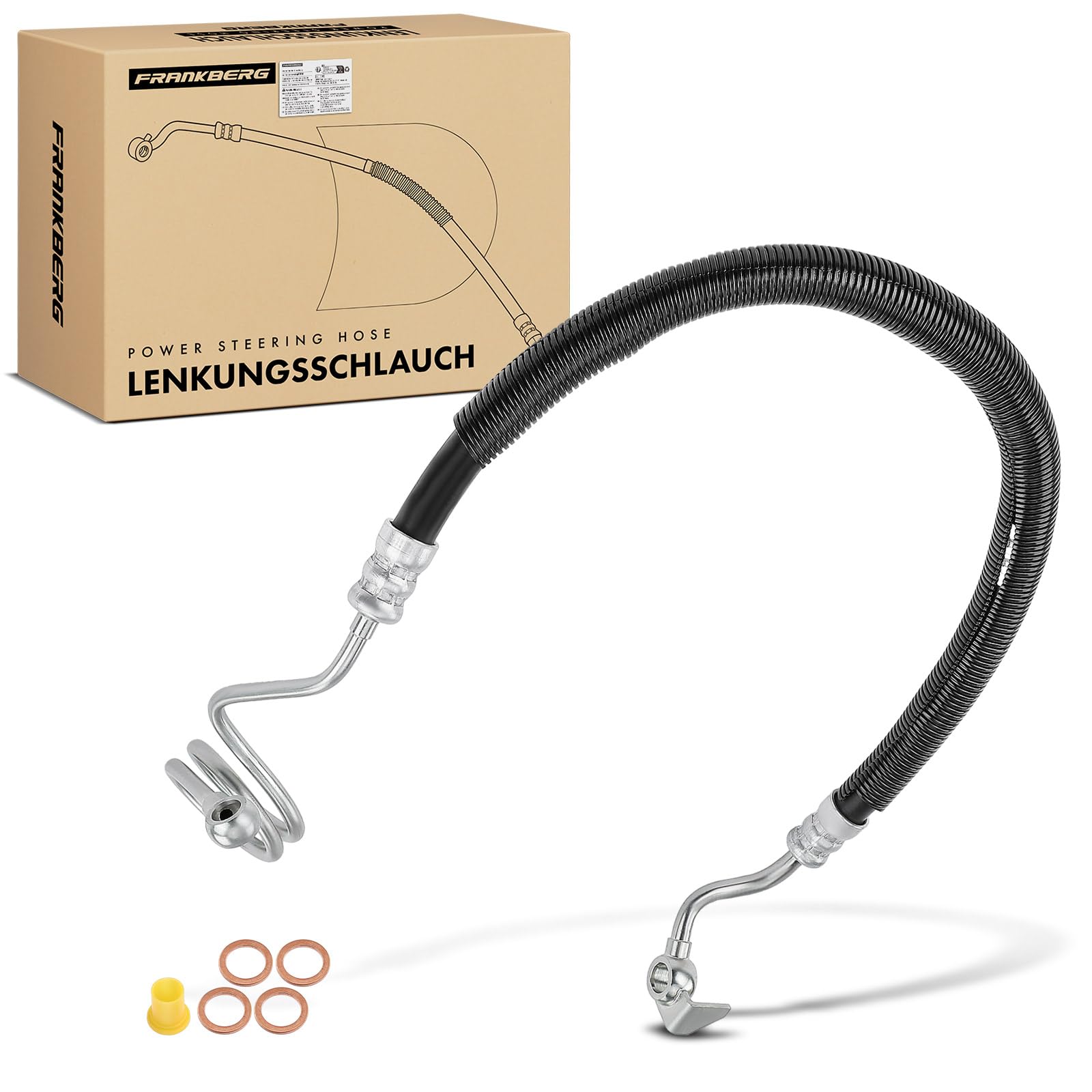 Frankberg Servosterzo Tubo flessibile Compatibile con A4 Avant 8ED A4 8EC A4 Cabriolet 8HE Exeo 3R2 Replace# 8E1422893DD,8E1422893BS