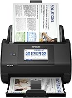 Epson Workforce ES-580W Wireless Duplex Document Scanner: 100-Sheet ADF, 4.3" Touchscreen, 35ppm for PC/Mac