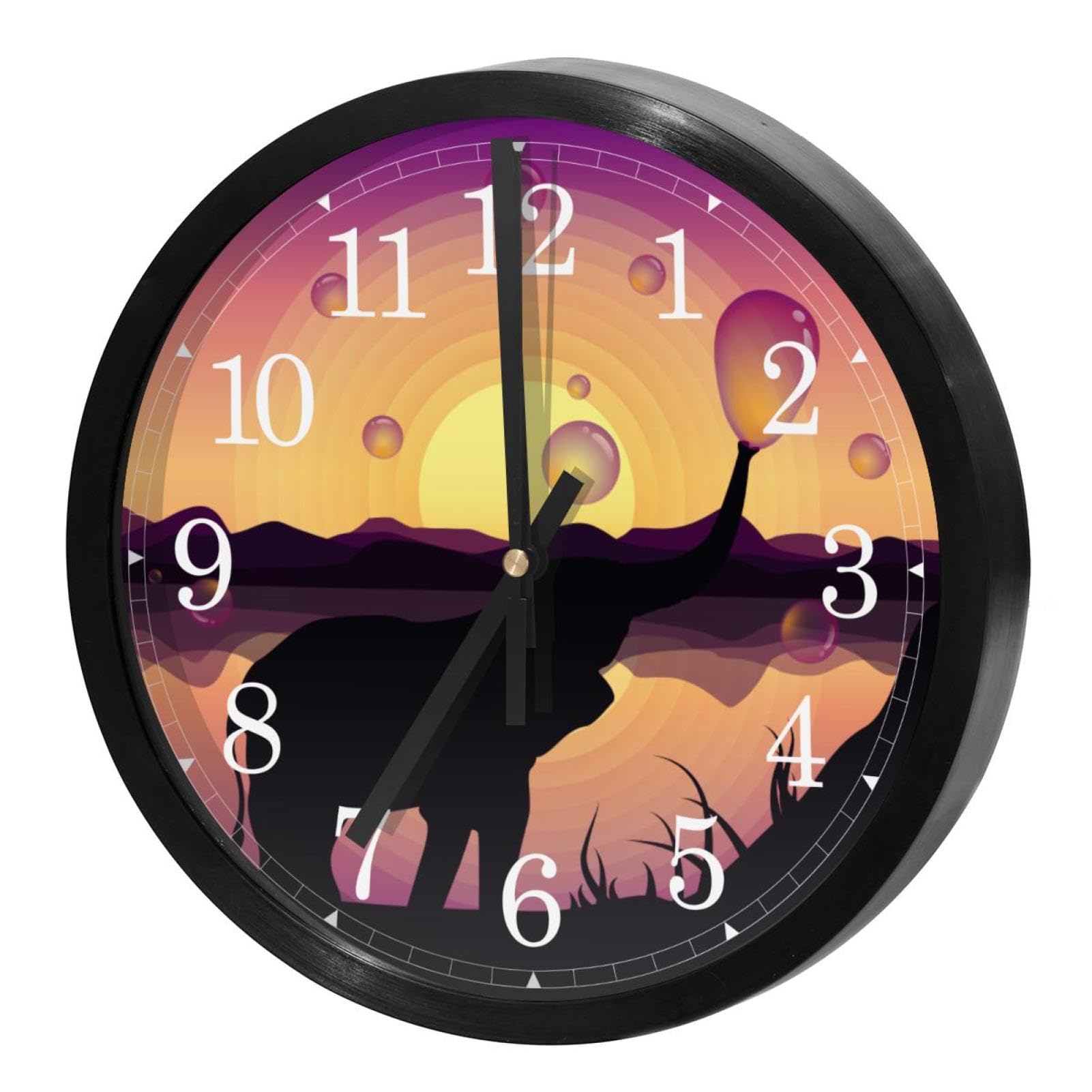 Horloge murale silencieuse à quartz pour retrouver le sommeil sans bruit